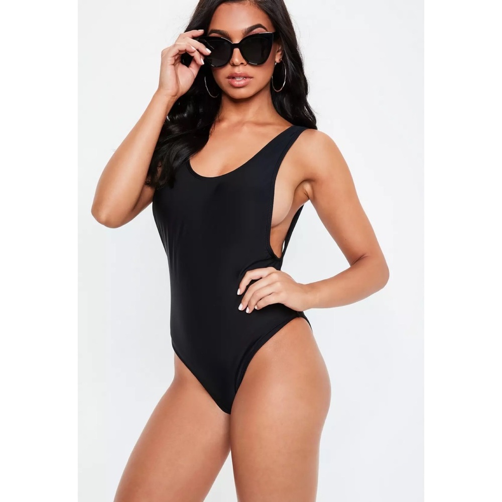 Missguided One Piece Black Swimsuit